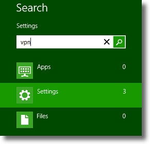 Windows 8 Search Settings