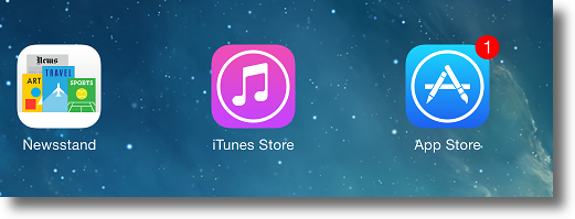 iOS Select AppStore from Main Menu