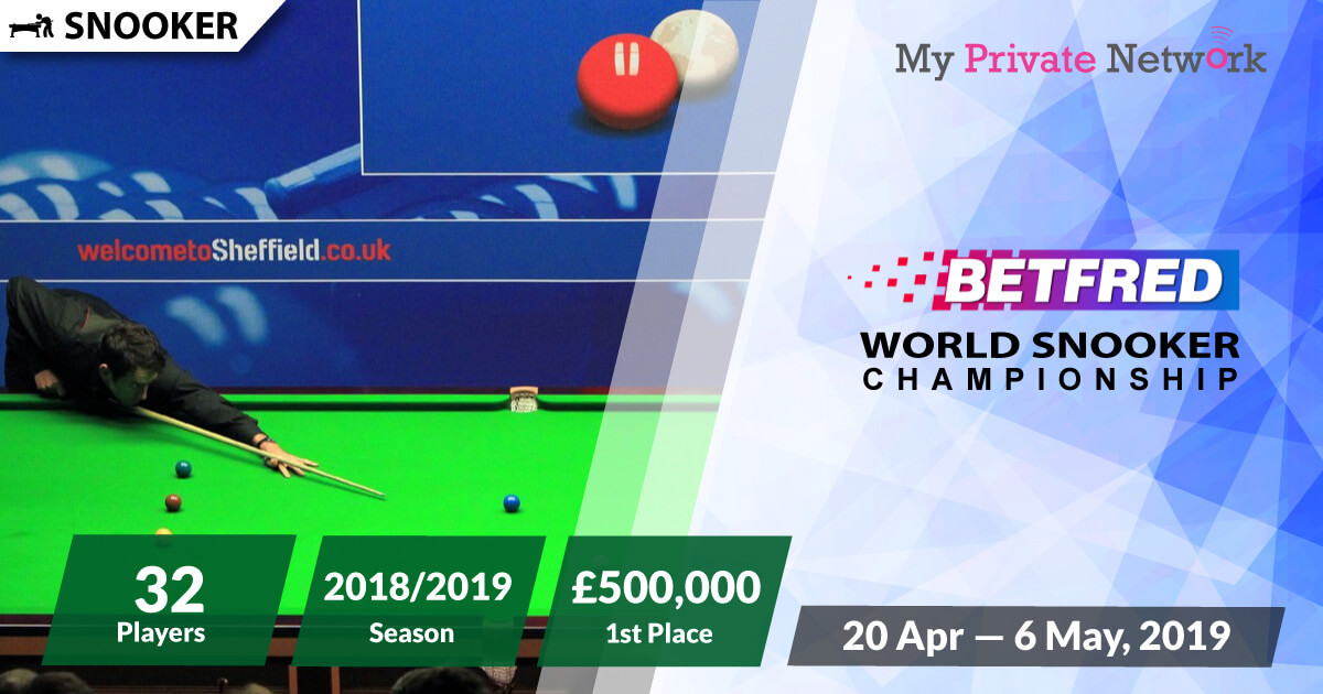 MPN Presents World Snooker Championship 2019